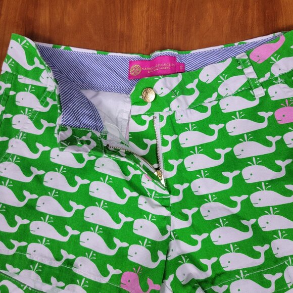 MacBeth Collection by Margaret Josephs "Oh Whale" Cotton Jean Shorts - S - Picture 4 of 12